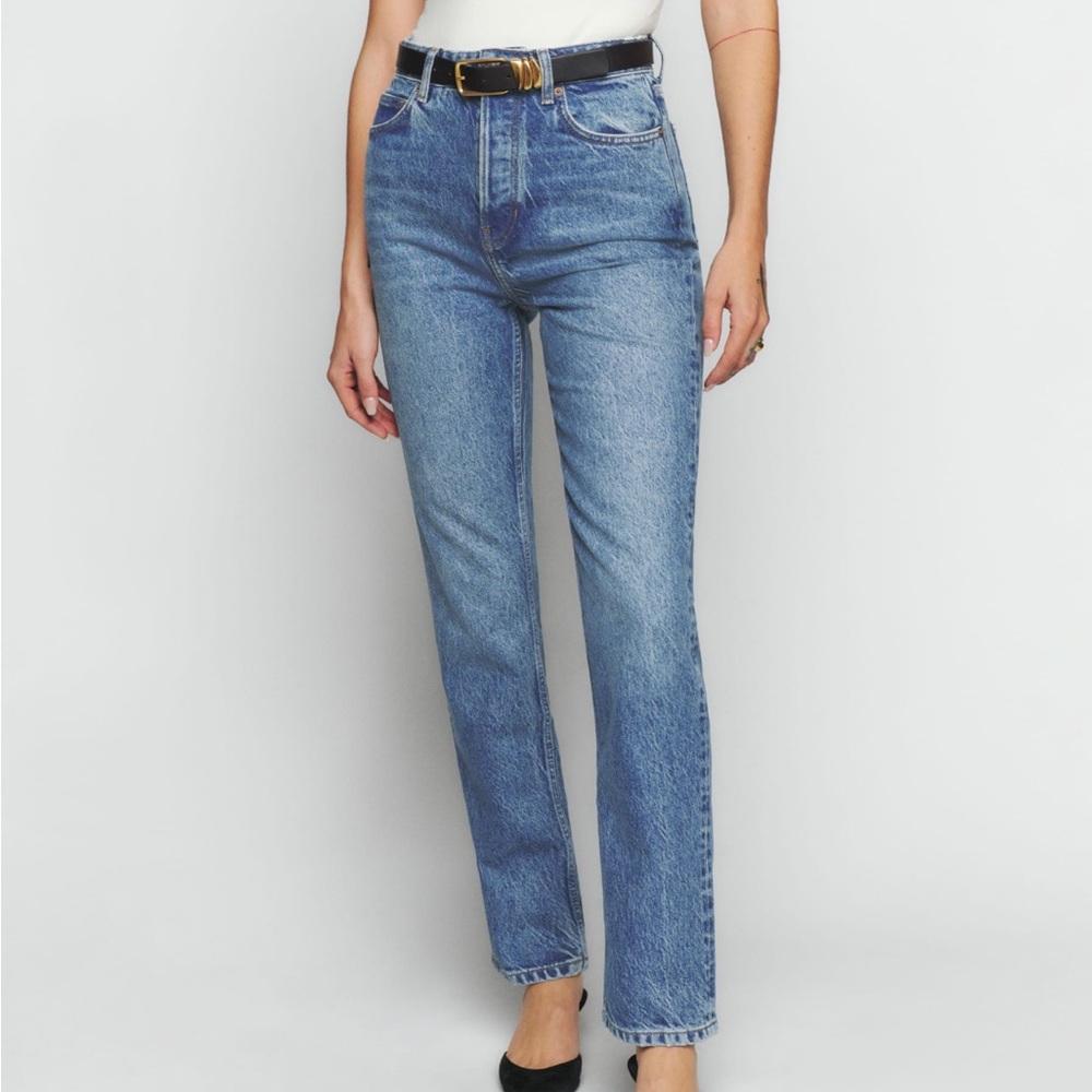 Reformation Cynthia high rise straight leg jeans 26
